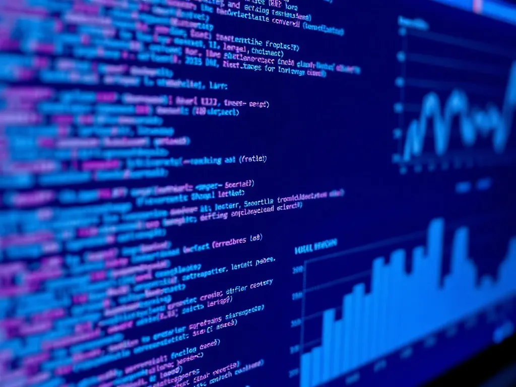 A clean, professional macro shot of a computer screen showin