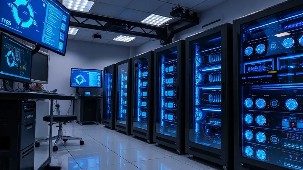 A professional technical laboratory setup with multiple high